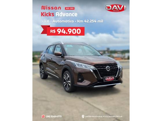 NISSAN KICKS 1.6 16V FLEXSTART ADVANCE XTRONIC